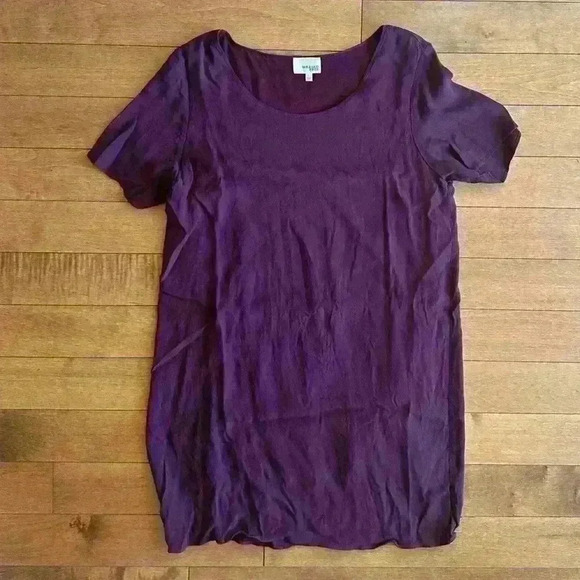 Wilfred Free | Teigan double lined tee shirt dress in  “blackberry” size large - Picture 2 of 4